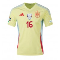 Camiseta España Rodri Hernandez #16 Visitante Equipación Eurocopa 2024 manga corta